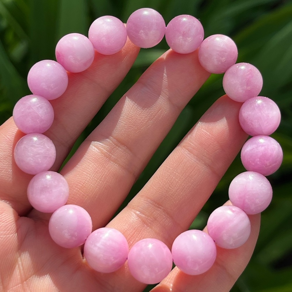 11mm stretchable flashy purple‎ Kunzite bracelet 0328